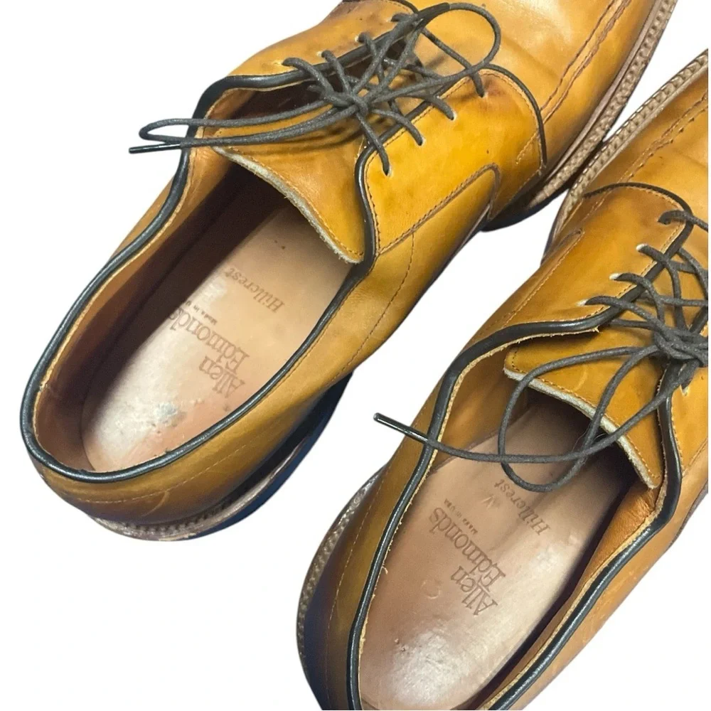 🪵 Allen Edmonds Hillcrest Blucher Oxfords | Men’s Leather Lace-Ups | Like New 👞